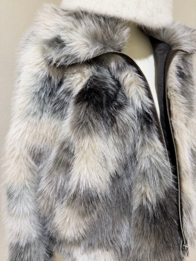 JEANASIS ジーナシス ミックスカラーファーブルゾン