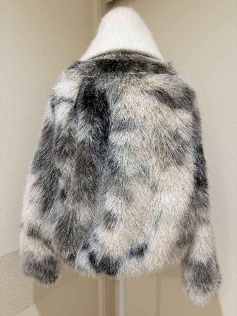 JEANASIS ジーナシス ミックスカラーファーブルゾン