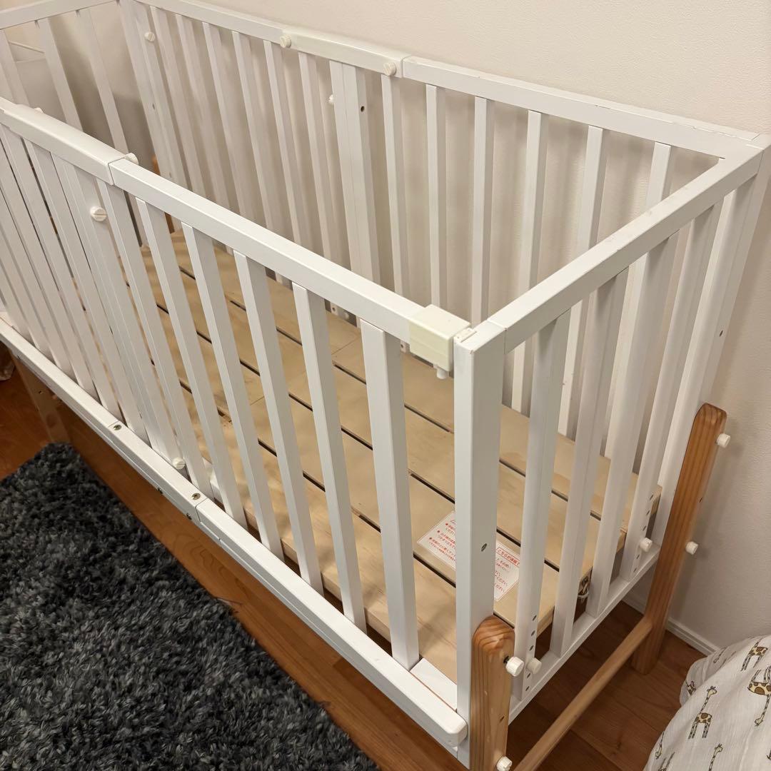 大和屋　ソイネール3 そいねーるIII ホワイト　ベビーベッド