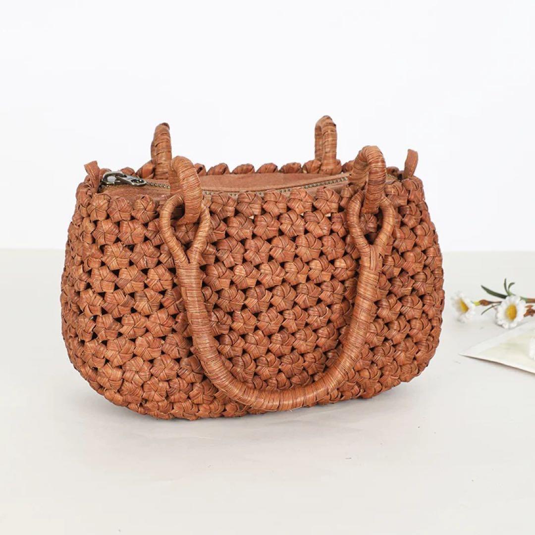 山葡萄　新品　山葡萄籠バッグ　桜皮籠　手作り　山葡萄かごバッグ　内布あり