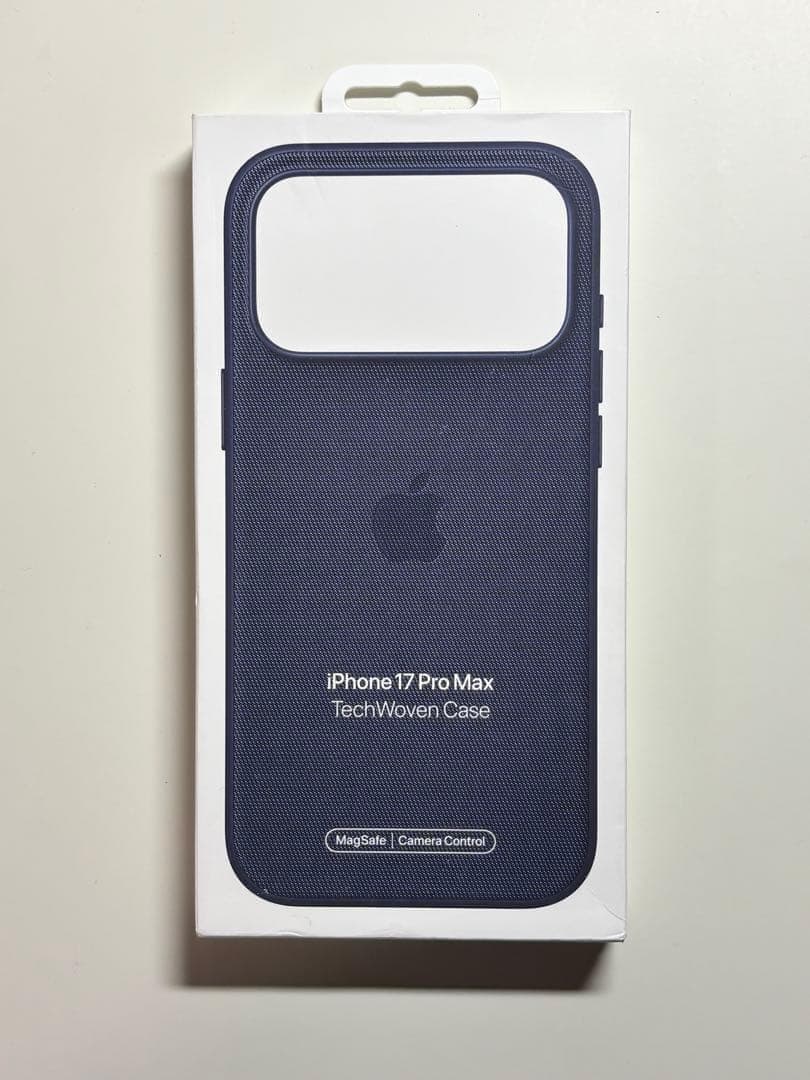 【新品】純正 iPhone 17 Pro Max テックウーブンケース・ブルー①
