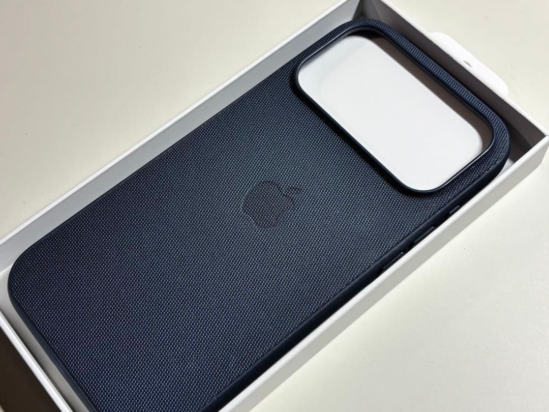 【新品】純正 iPhone 17 Pro Max テックウーブンケース・ブルー①