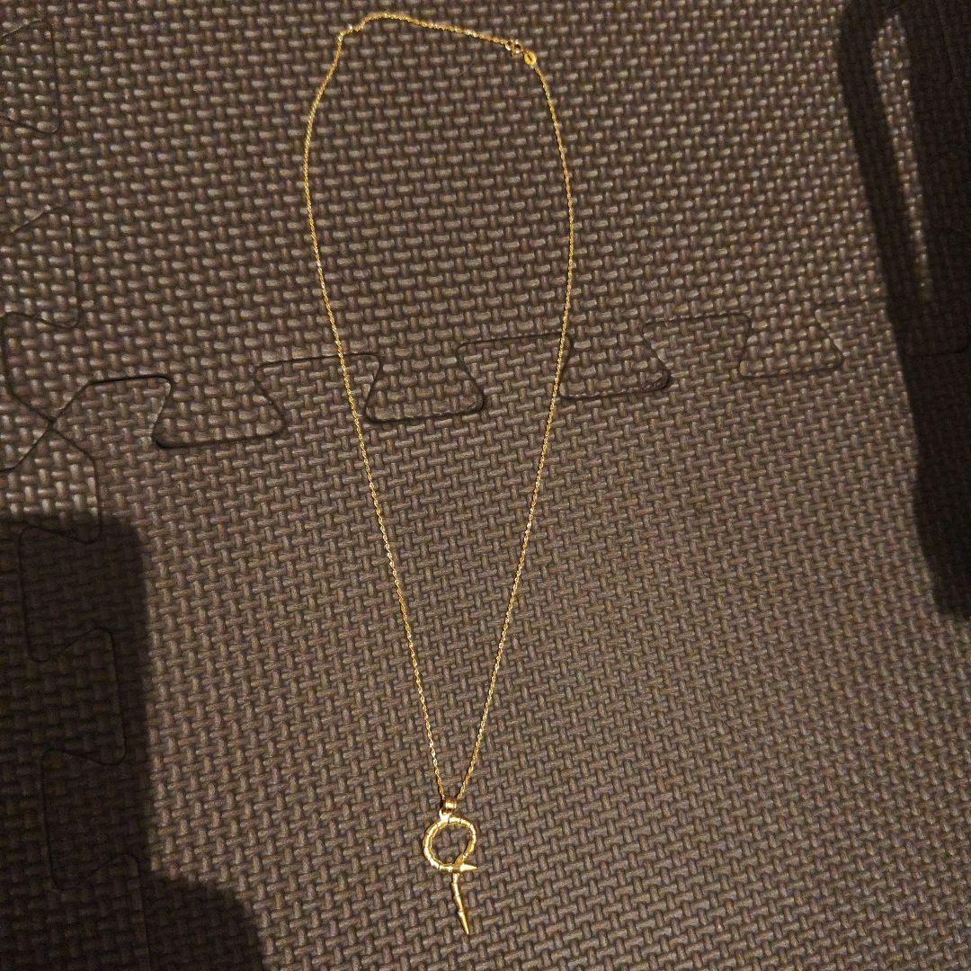 サーペント風 ネックレス 1.0g 18金