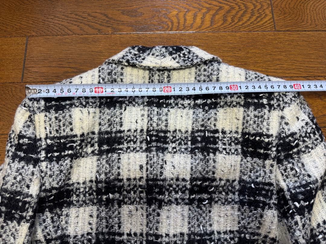 80〜90s ビンテージChristian Dior チェック柄 ツイードJK