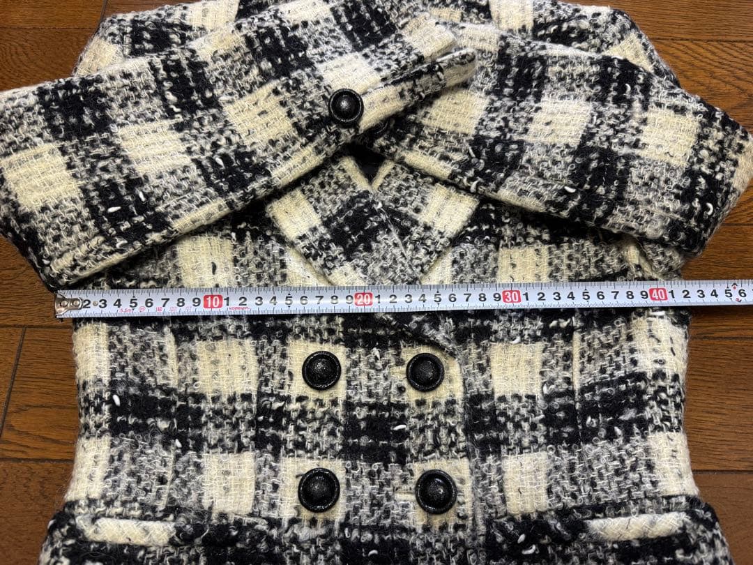 80〜90s ビンテージChristian Dior チェック柄 ツイードJK