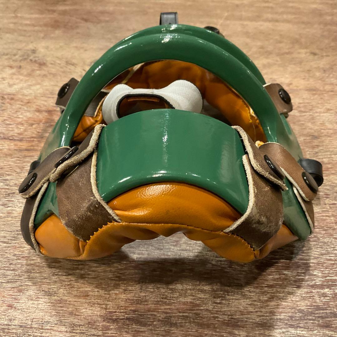 未使用保管品！昭和レトロ キャッチャーマスク 金属製 野球 審判 硬式 軟式