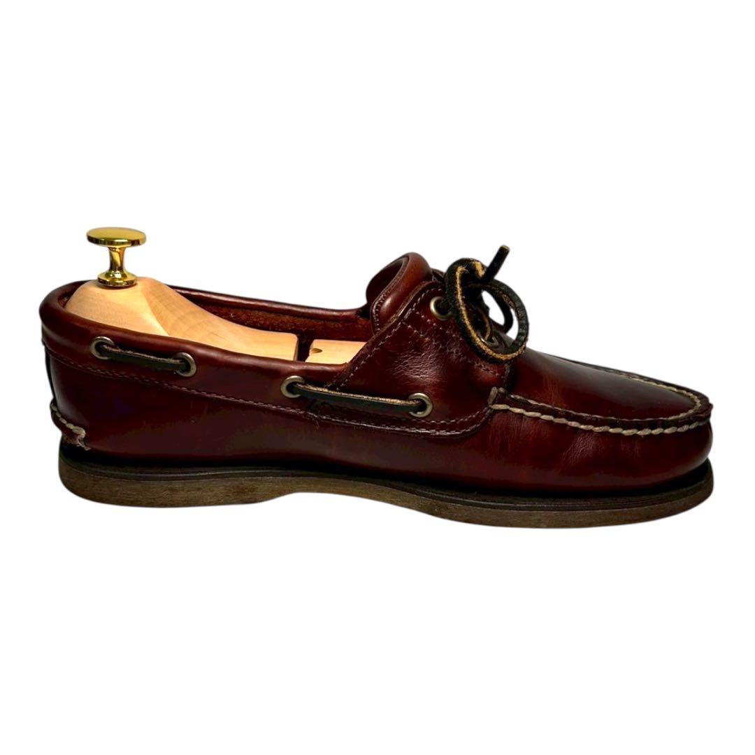 Timberlandティンバーランド2eye デッキシューズ　ブラウン赤茶