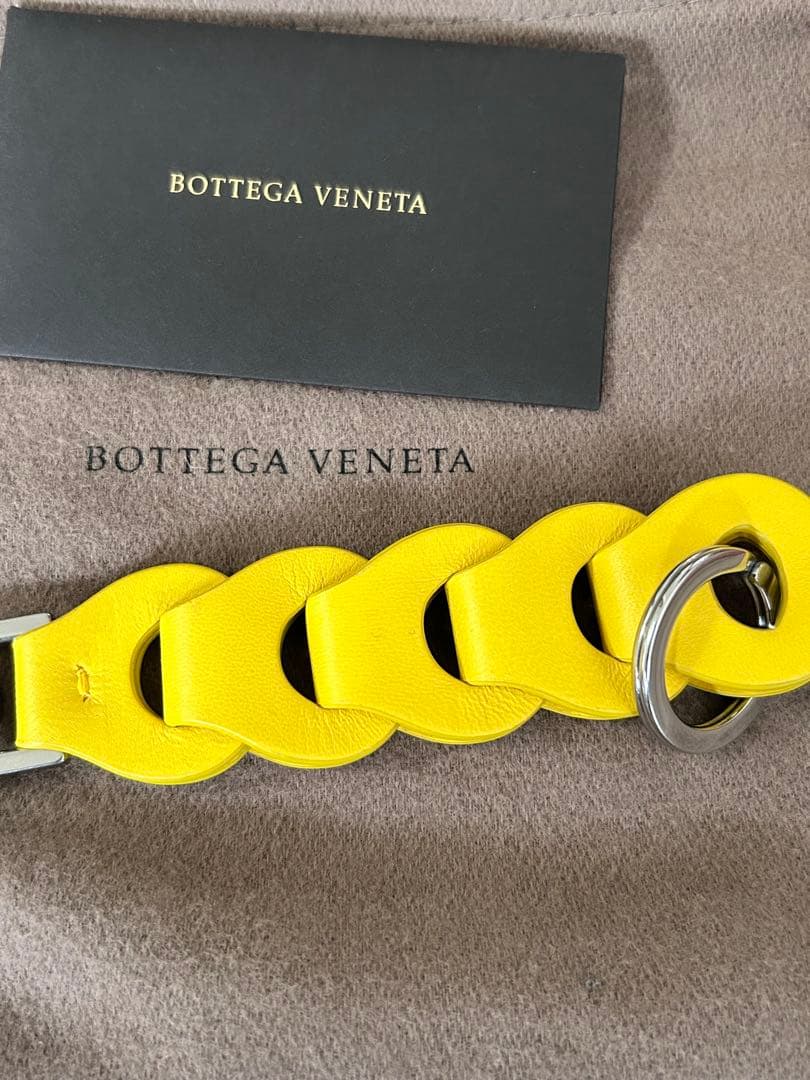 【新品未使用品】Bottega Veneta イエロー キーホルダー