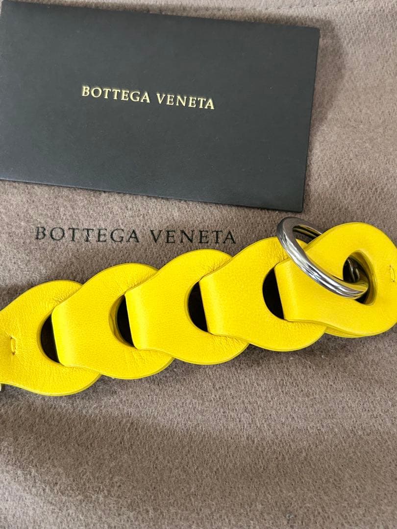 【新品未使用品】Bottega Veneta イエロー キーホルダー