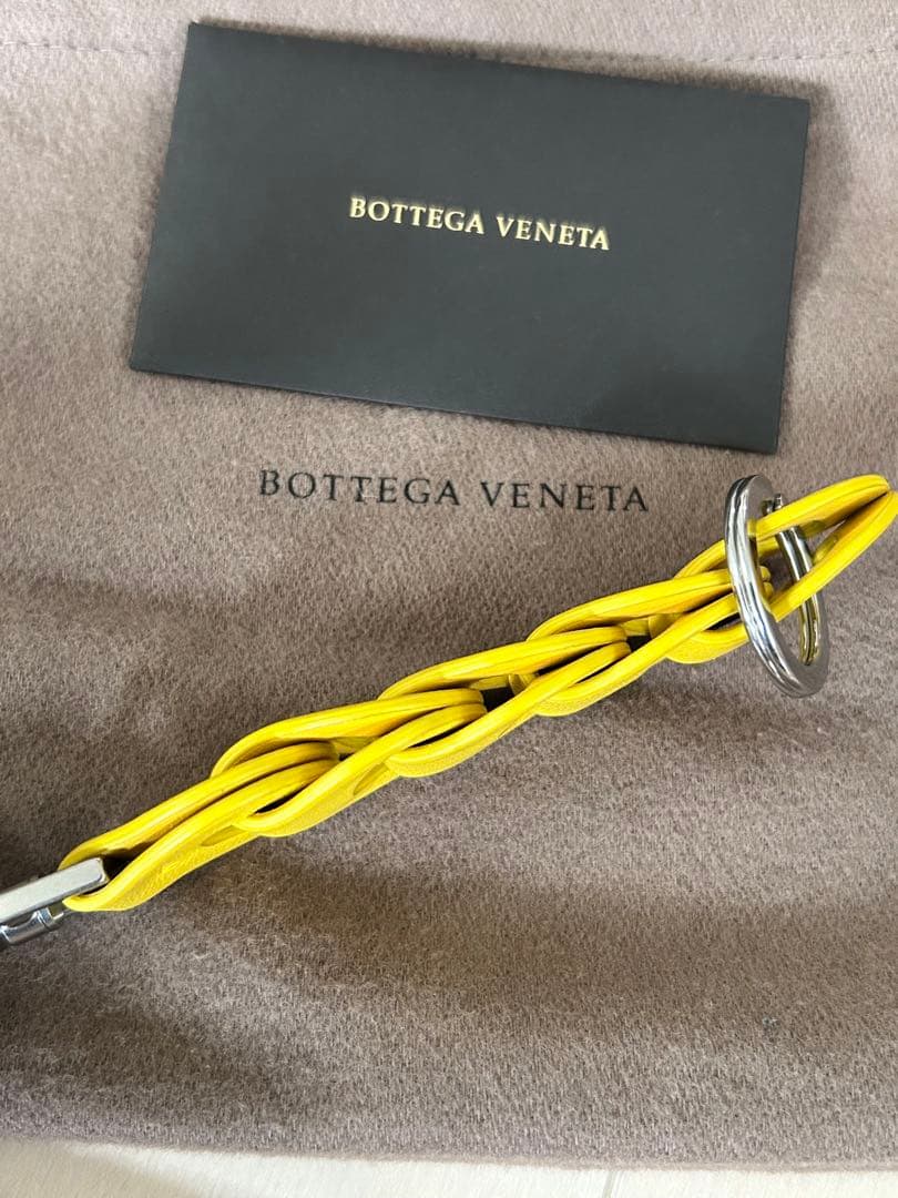 【新品未使用品】Bottega Veneta イエロー キーホルダー