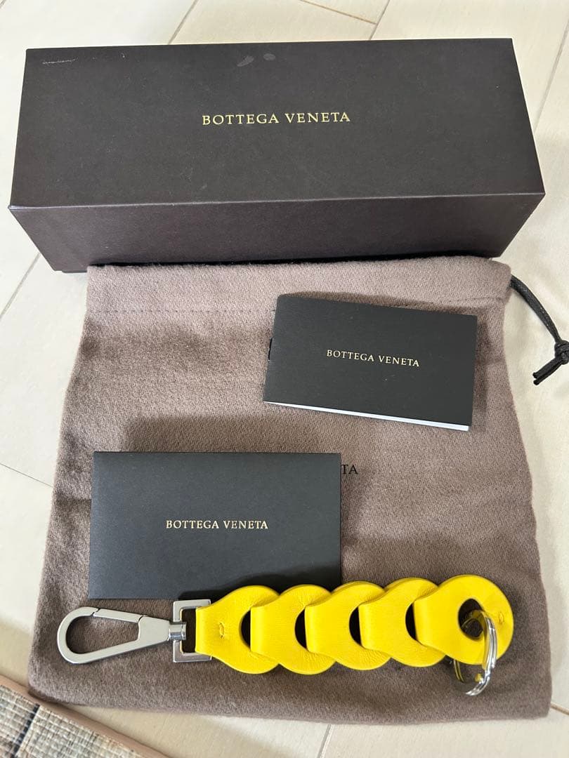 【新品未使用品】Bottega Veneta イエロー キーホルダー