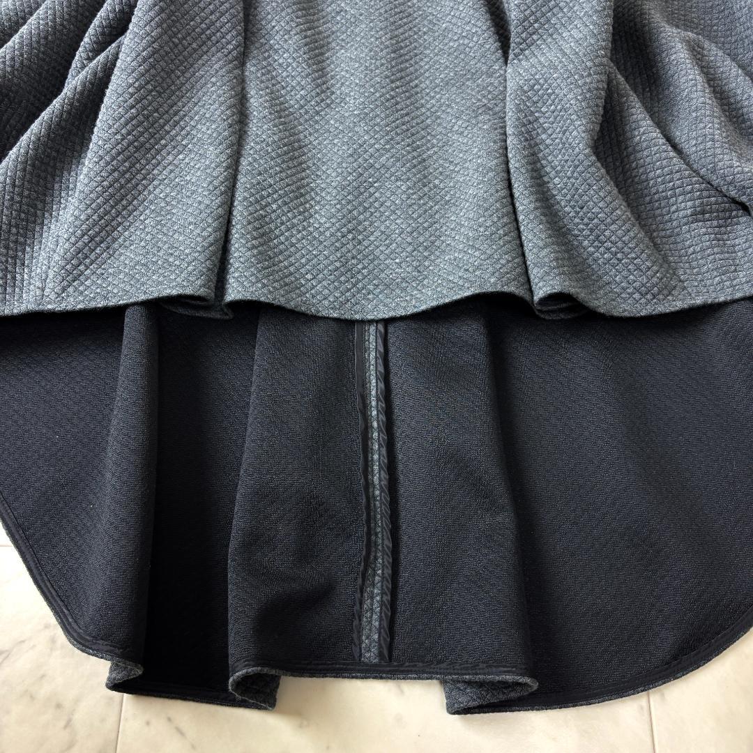 LE PHIL スクエアジャガード ジャージ ブラウス F グレー ル フィル