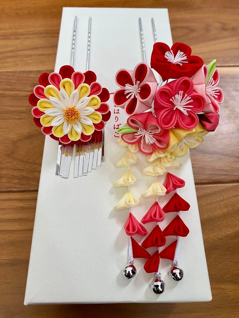 muuuさん　おはりばこ七五三かんざしセット(7歳) かんざし•かのこ•ちんころ