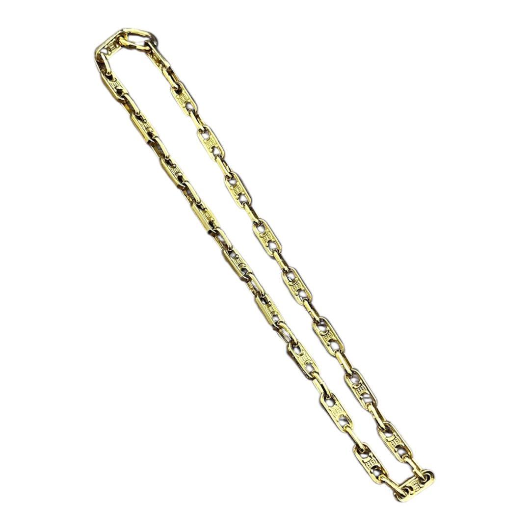 CELINE セリーヌ マカダムトリオンフ チェーンネックレス ゴールド