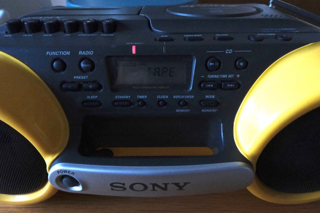 SONY SPORTSラジカセ CFD-980 カセットテープ