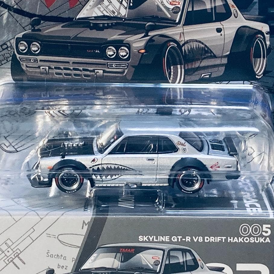 【ふわふわ】1/64 橙ケンメリ & 銀ハコスカ & 白黒トレノ