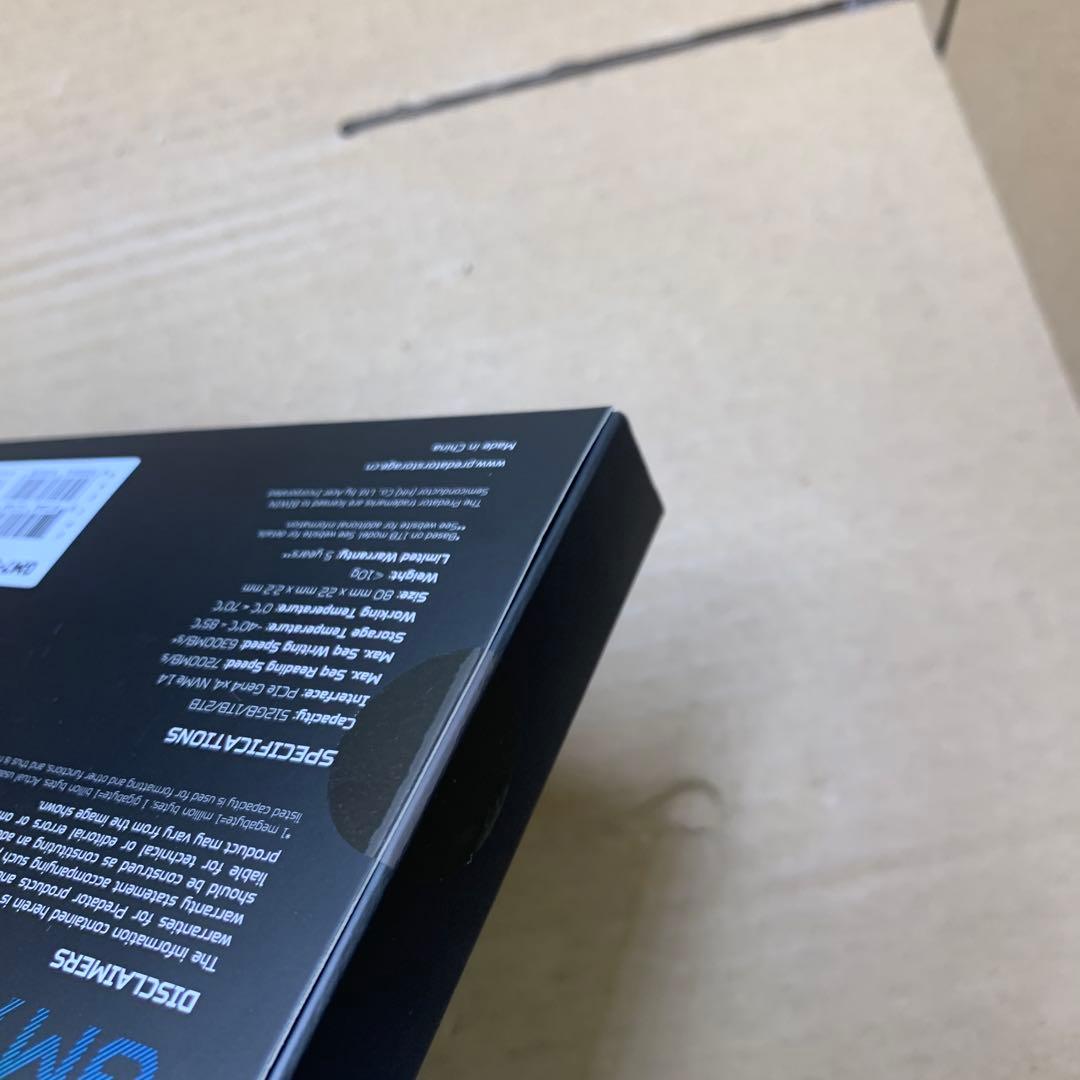 内蔵型SSD Acer Predator SSD PCIe Gen4x4 M.2 GM7