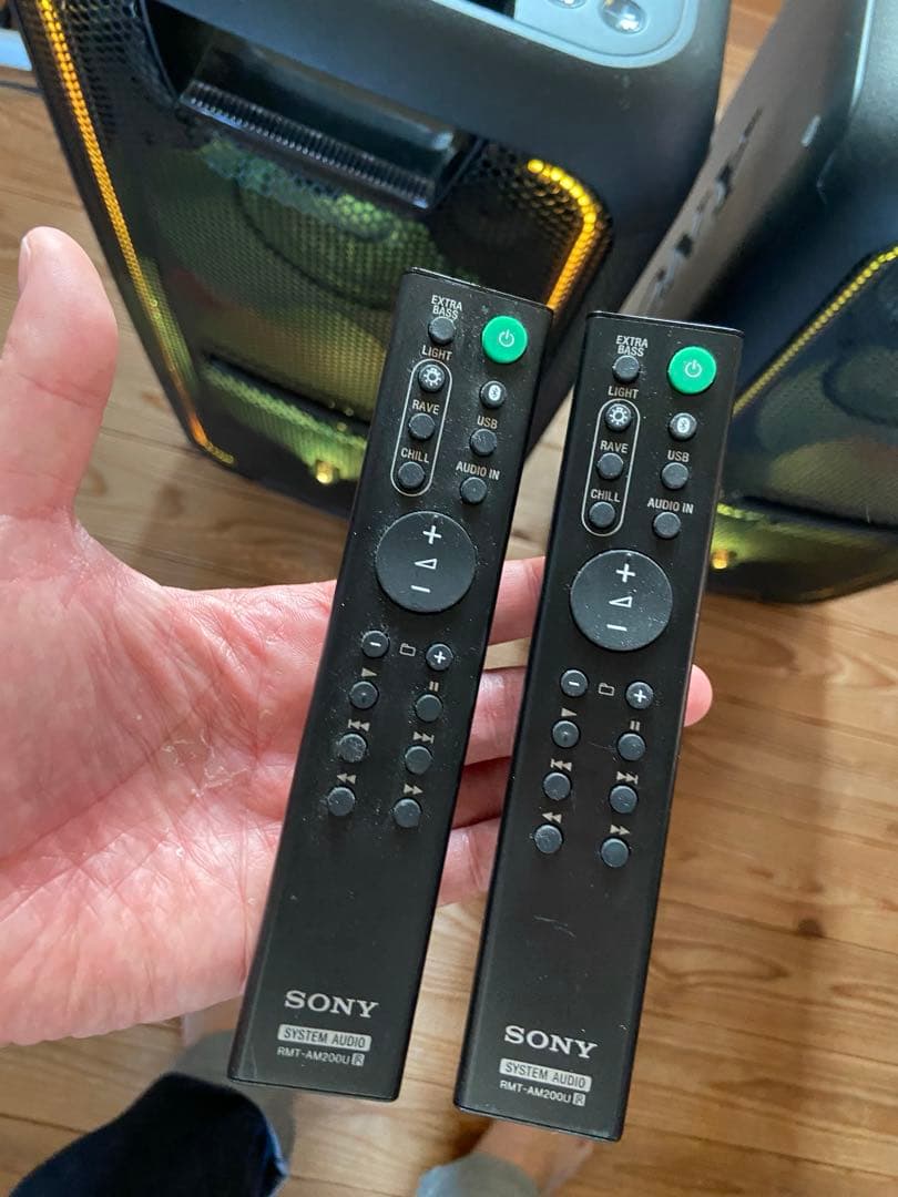 希少 USA限定 Bluetooth SONY GTK-XB7 リモコン付2台!