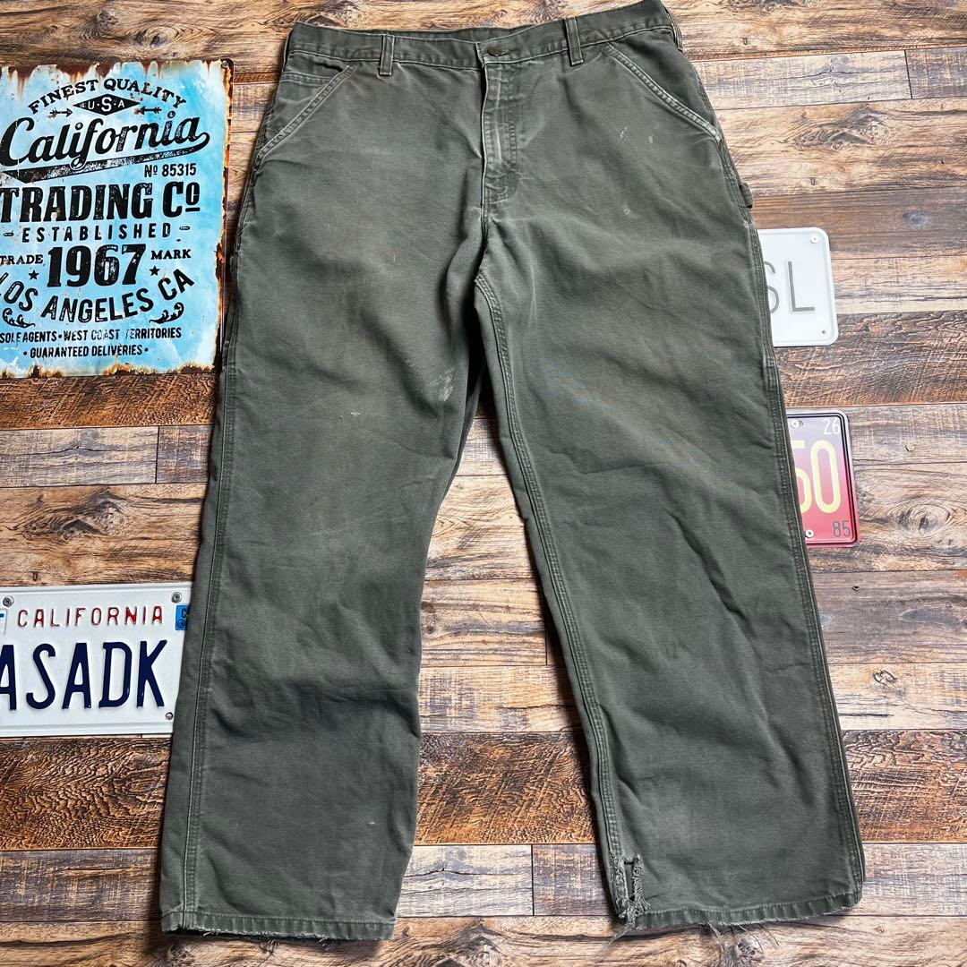 N*r様 Carhartt カーハート ダック地 ペインターパンツ W36 古着