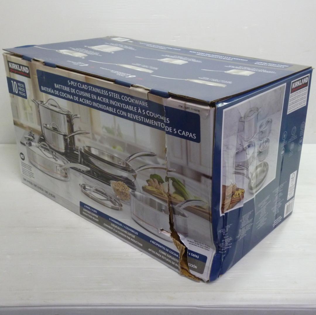 カークランド シグネチャー クックウェア 10点セット ステンレスクックウェア