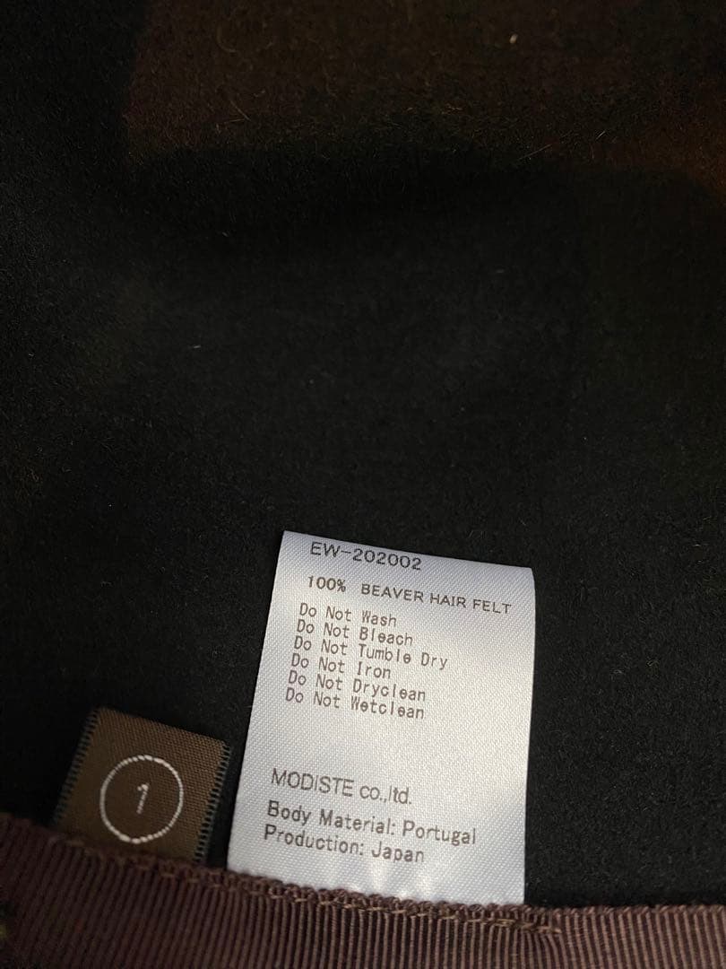 KIJIMA TAKAYUKI ビーバーヘアフェルトハット　1