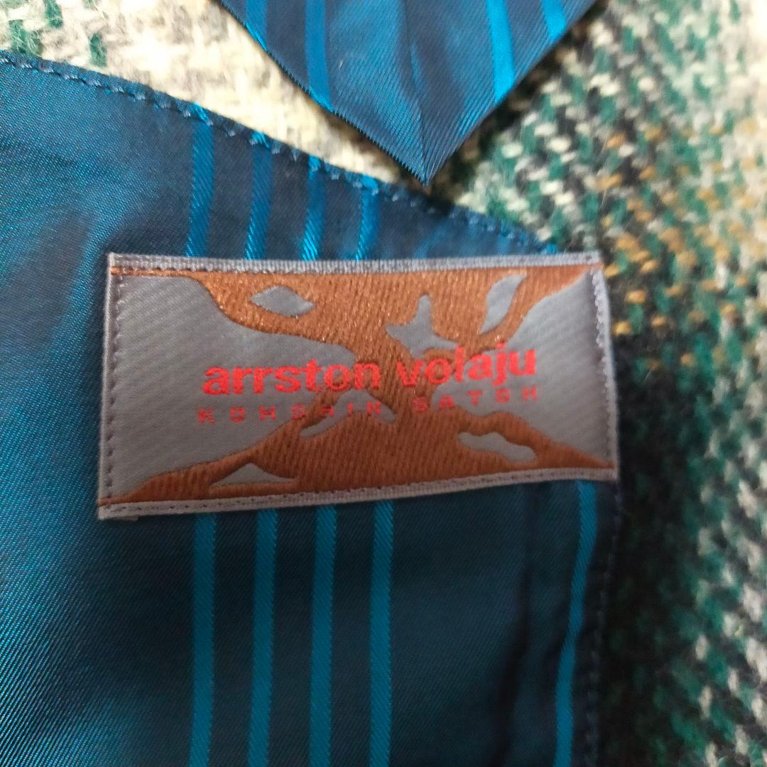 80S　arrston volaju　シャードチェック柄　テーラードジャケット