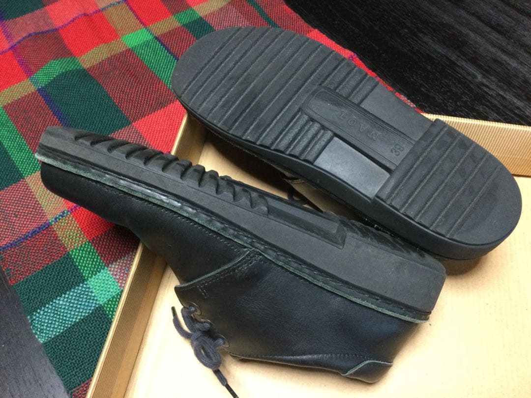 NAOT ブラックレザー ローファー39