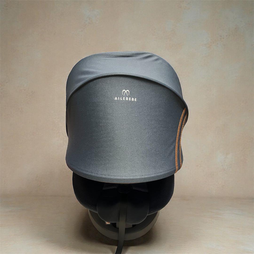 【ミモザ。。♪ 】AILEBEBE ネイビー 回転式チャイルドシート