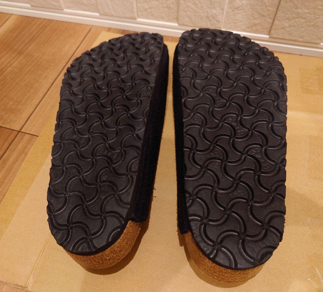 BIRKENSTOCK ボストン スエード 黒 サイズ39（25〜25.5cm）