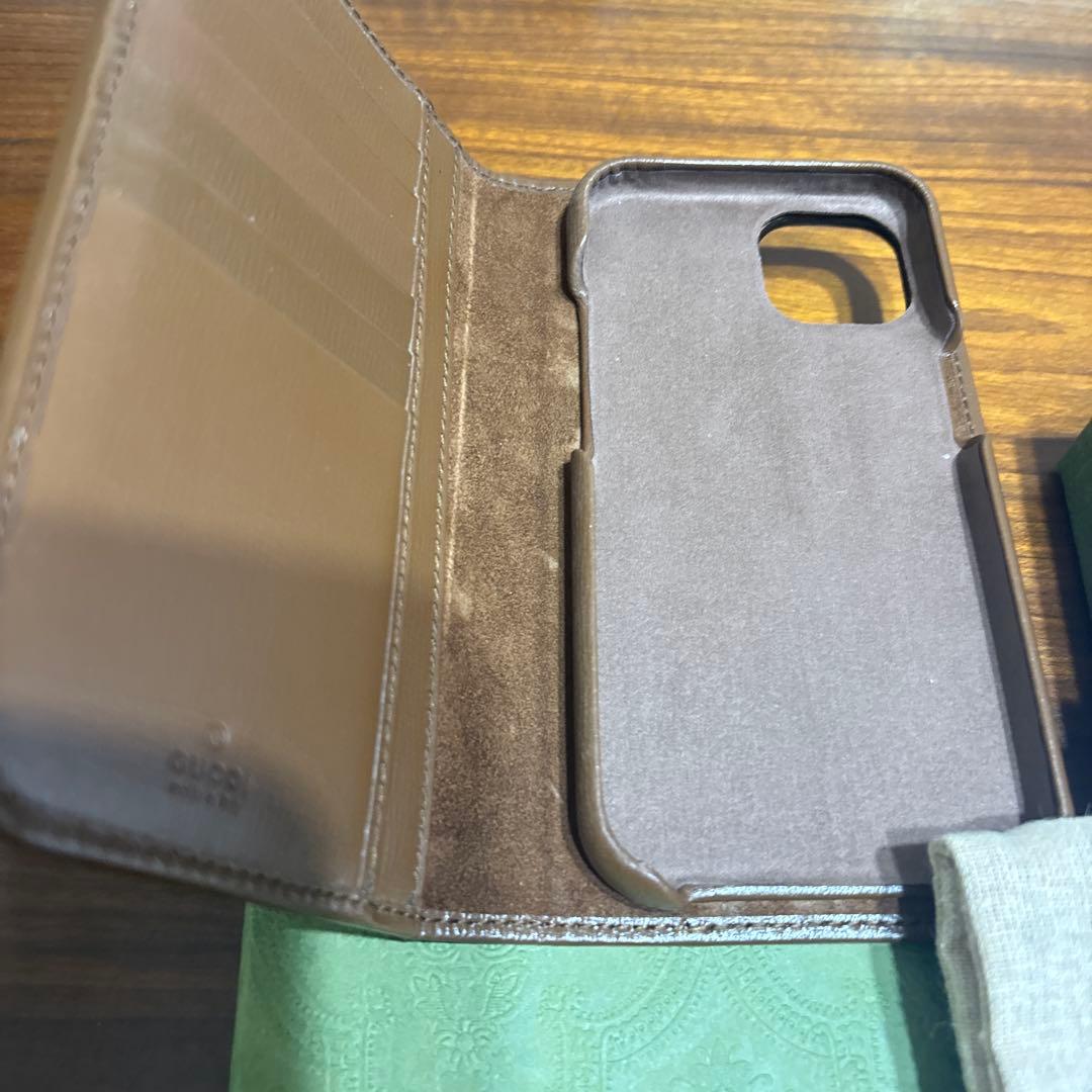 GUCCI 手帳型iPhoneケース GGキャンバス