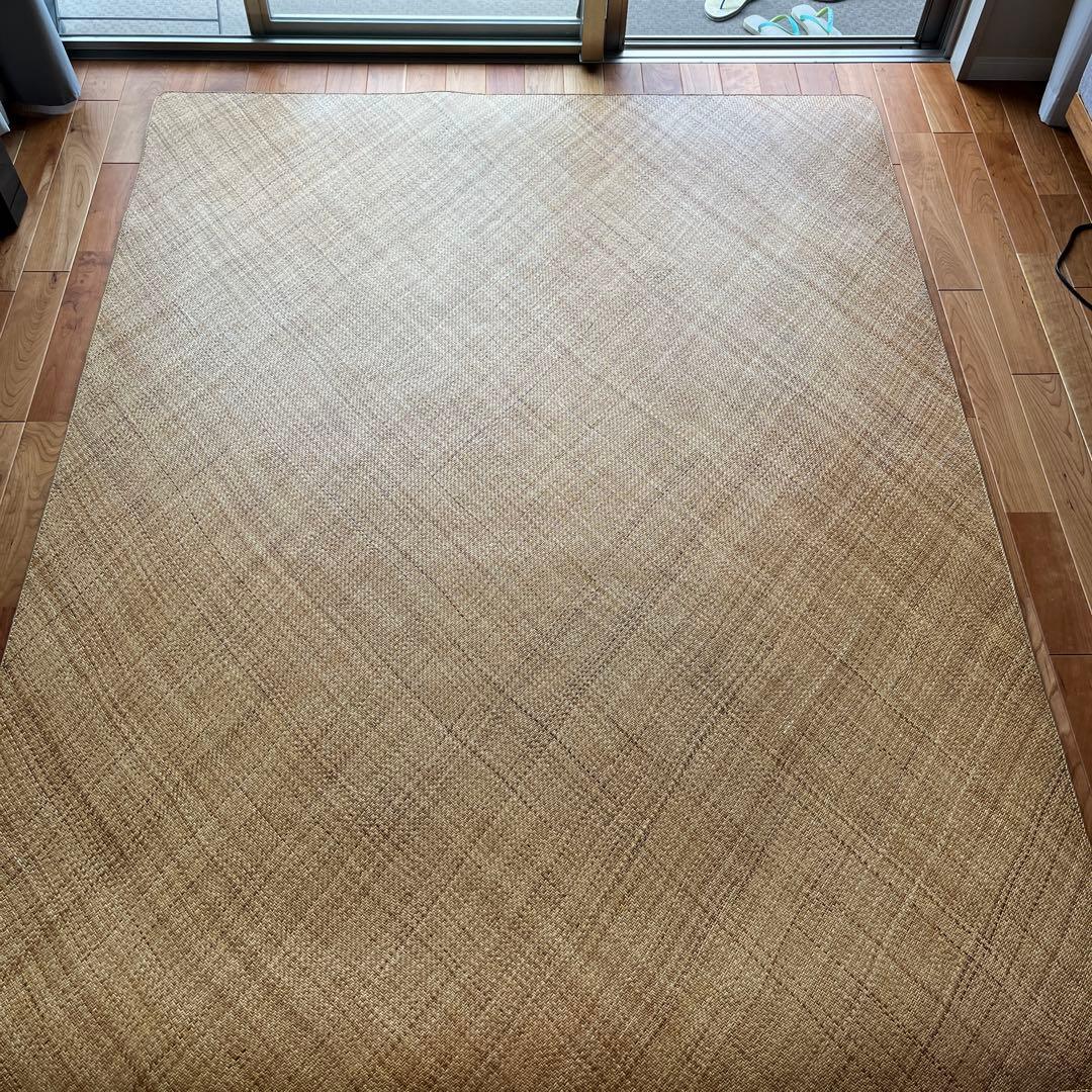 【ひーこ】籐あじろ布裏張り180✖️230