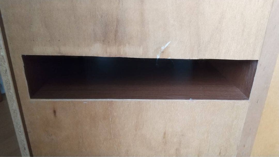 木製テレビ台 ブラウン ガラス扉 引き出し付き