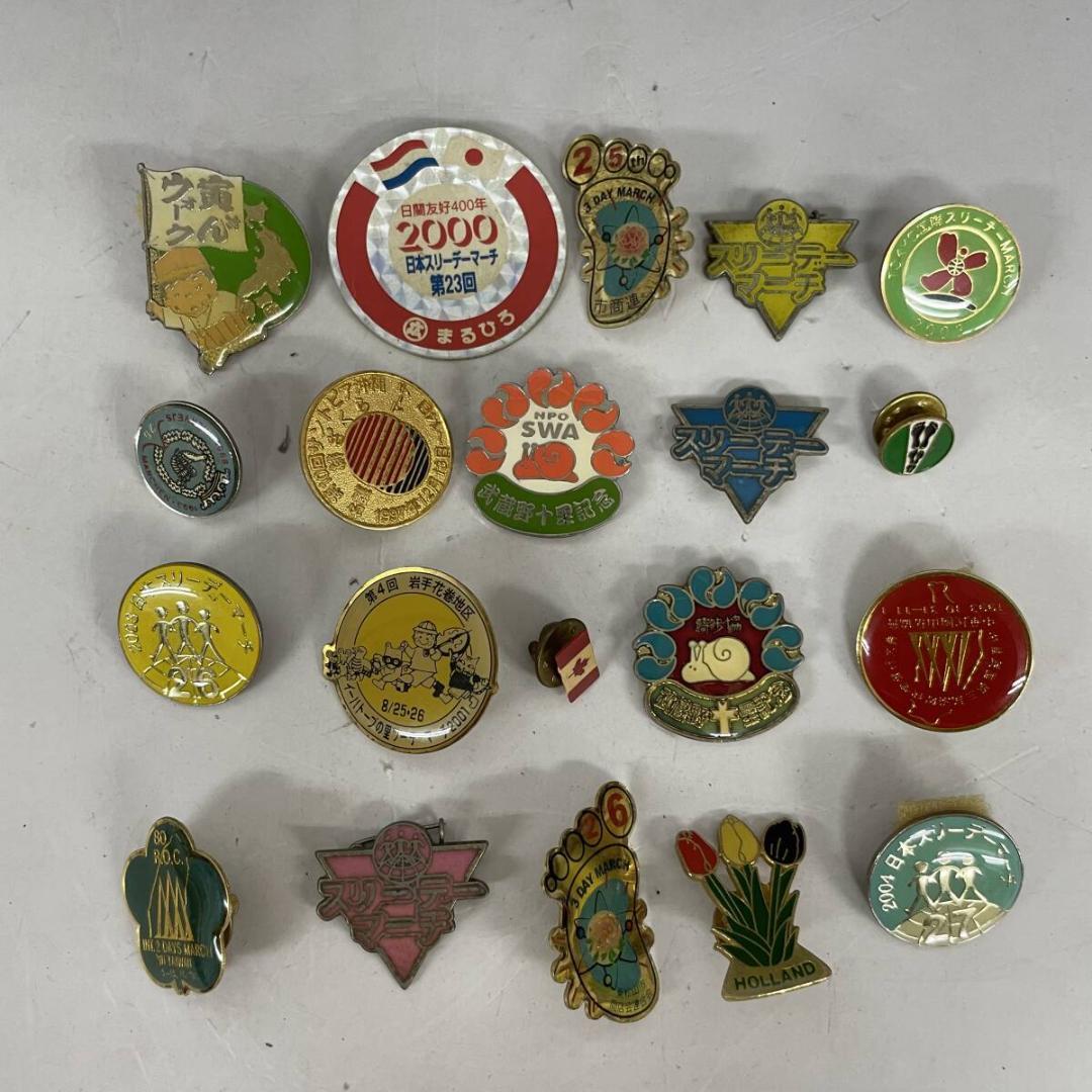 ピンバッジ・バッジ まとめて 118個 ウォーキング スリーデーマーチ