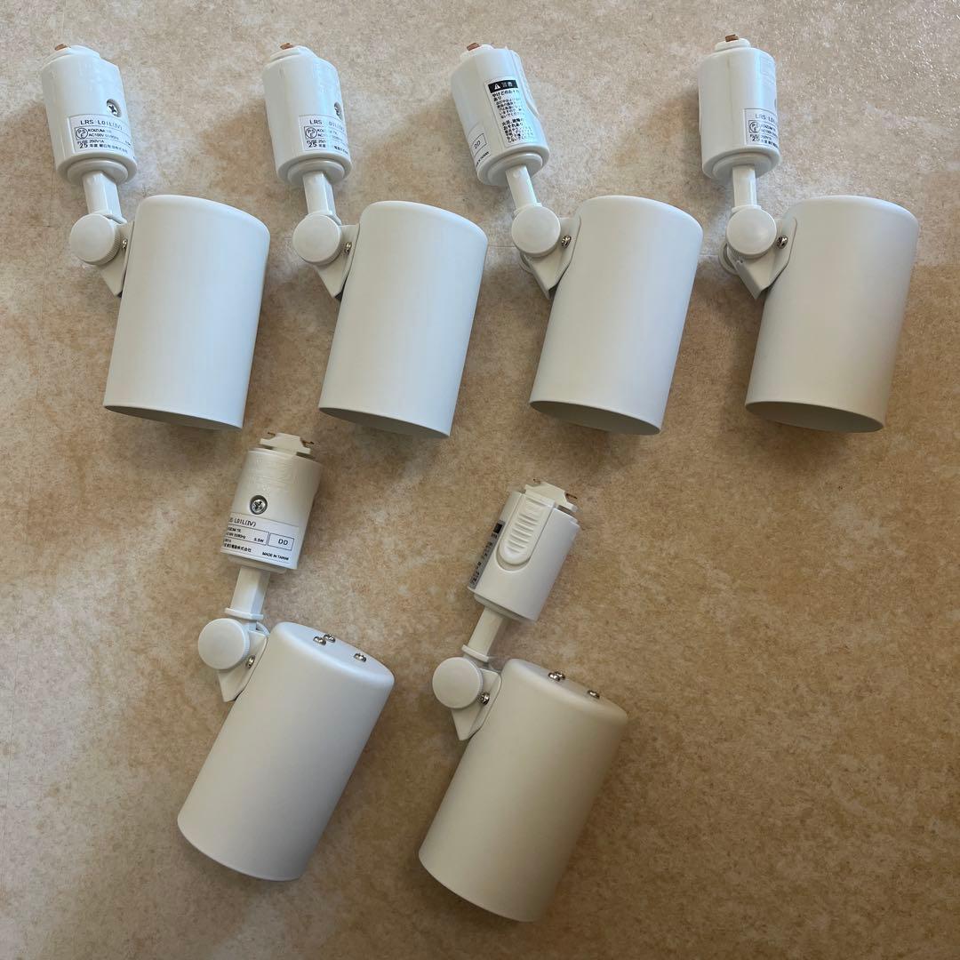 ずず　LEDスポットライト 4個セット　電球色　ライティングレール用