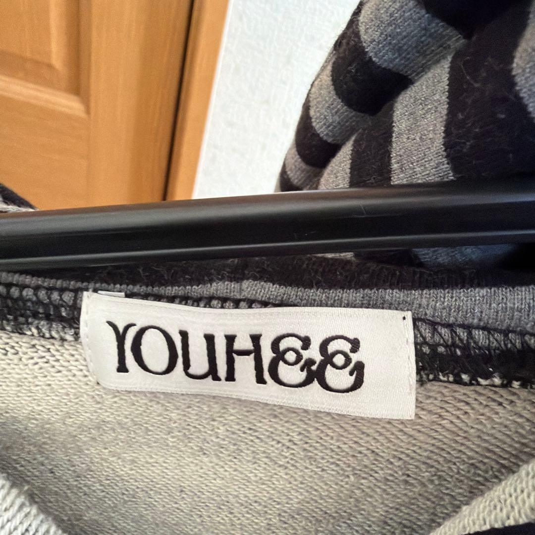 YOUHEE ボーダー パーカー