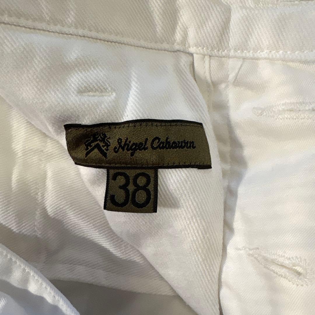 ナイジェルケーボン ベーシックチノパン ホワイト サイズ38