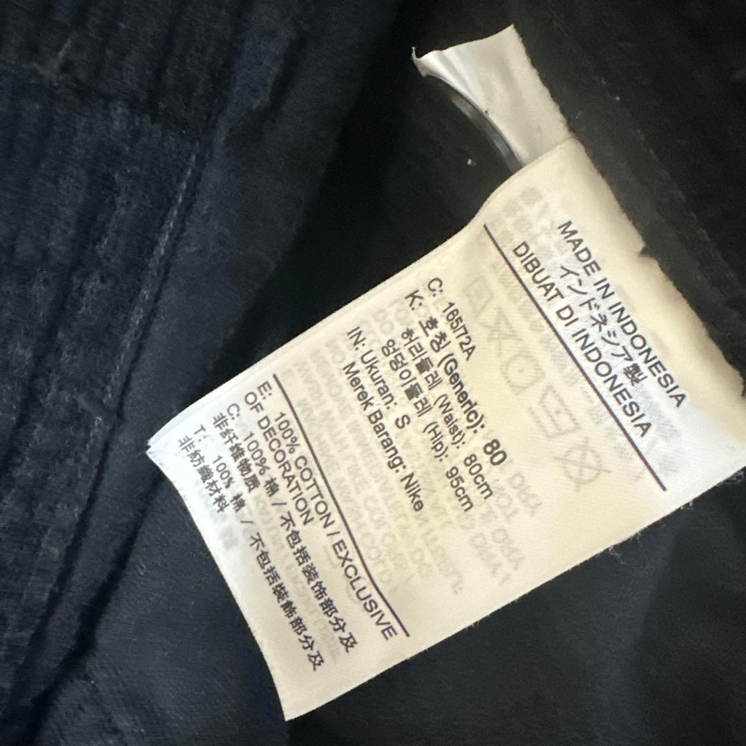 Supreme Nike ブラックカーゴパンツ コーデュロイ Sサイズ