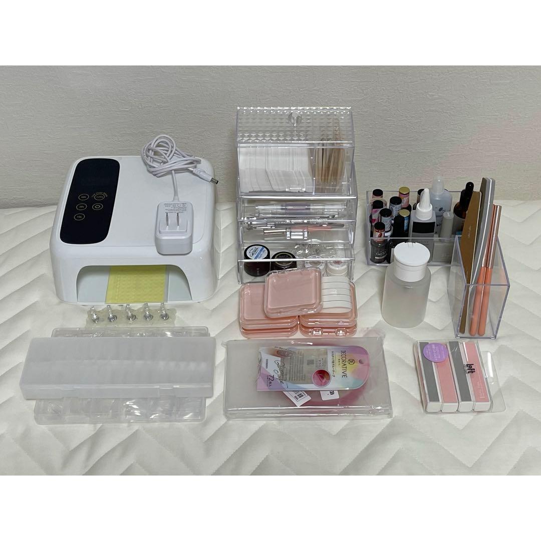 ネイル用品セット LEDライト付き