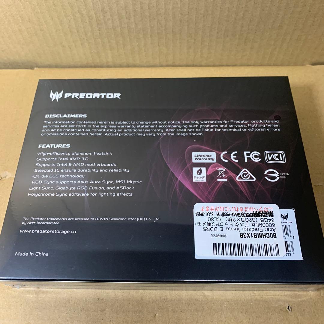 新品未開封　Acer Predator Vesta Ⅱ 64GB
