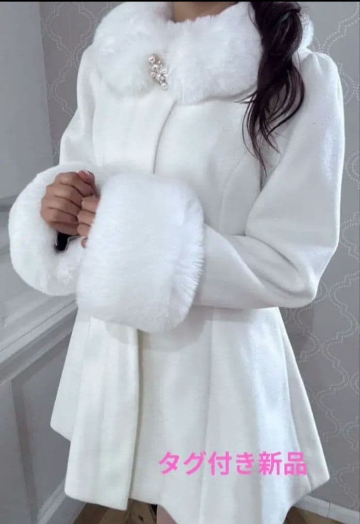 evelyn ビジューコート ホワイトM 量産型 地雷系