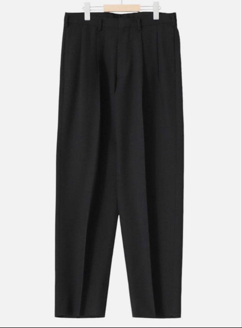 HEUGN Geoge GABA 黒スラックス コモリmaatee&sons