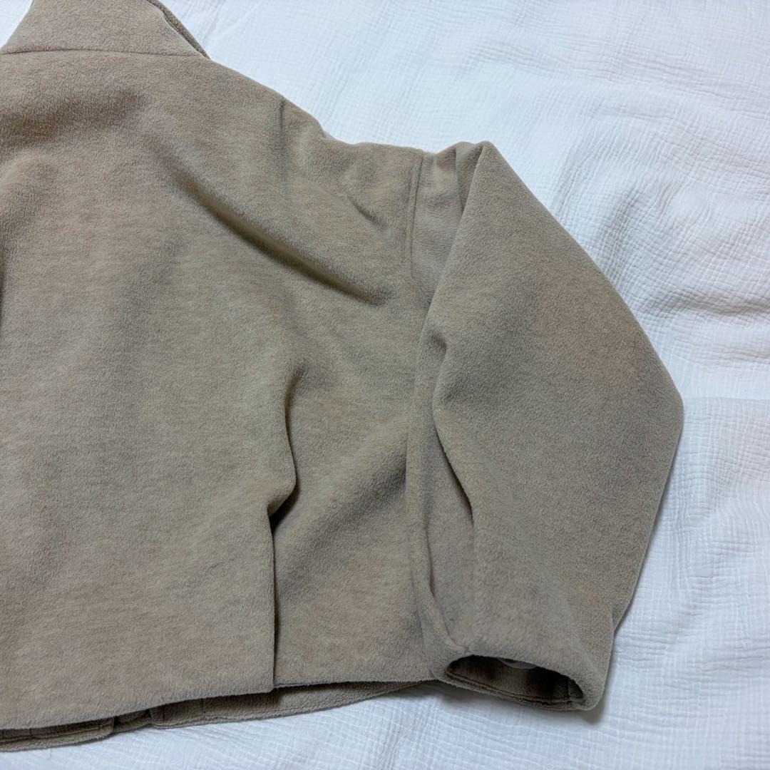 E*l様 Reurie' ダブルジップショートウールコート アイボリー