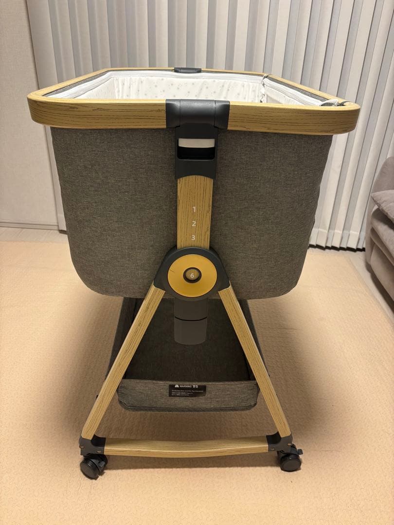 ベビーベッド グレー playkids Maydolly