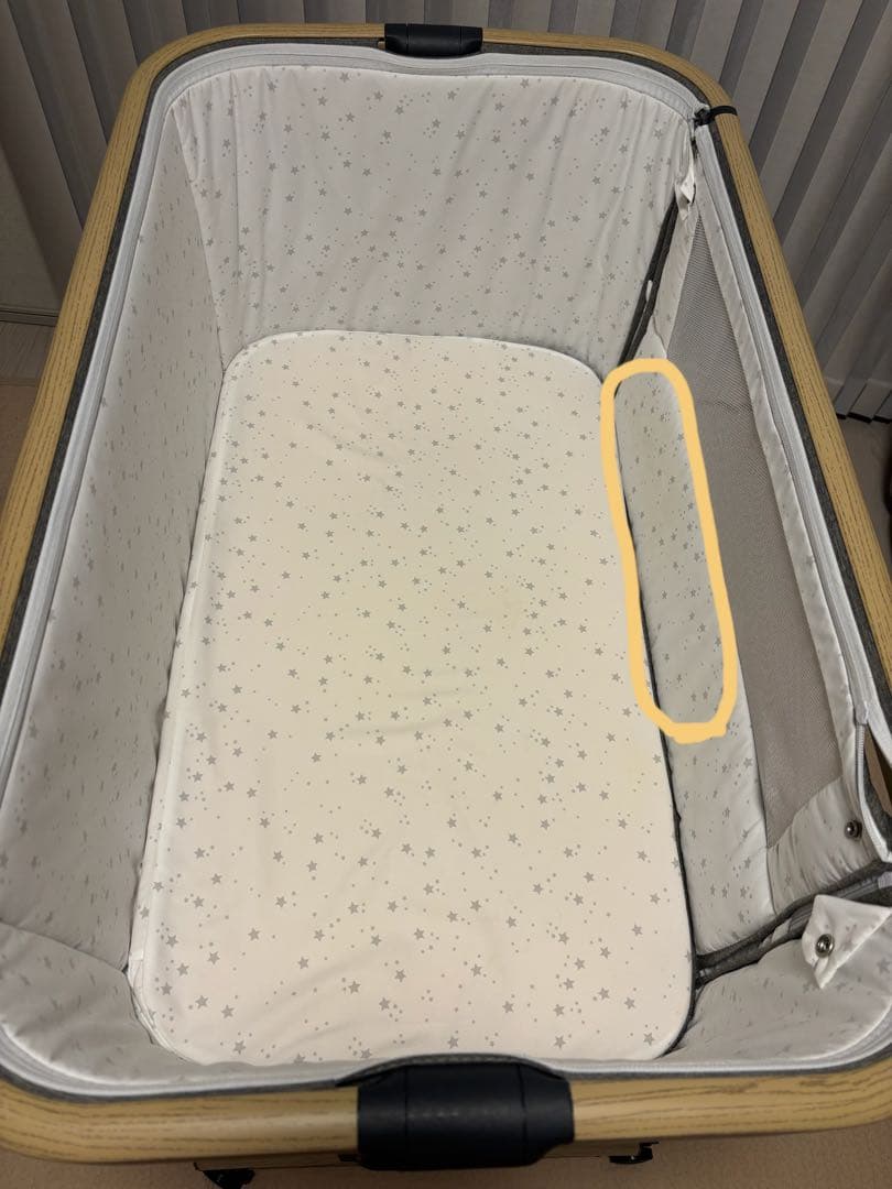 ベビーベッド グレー playkids Maydolly