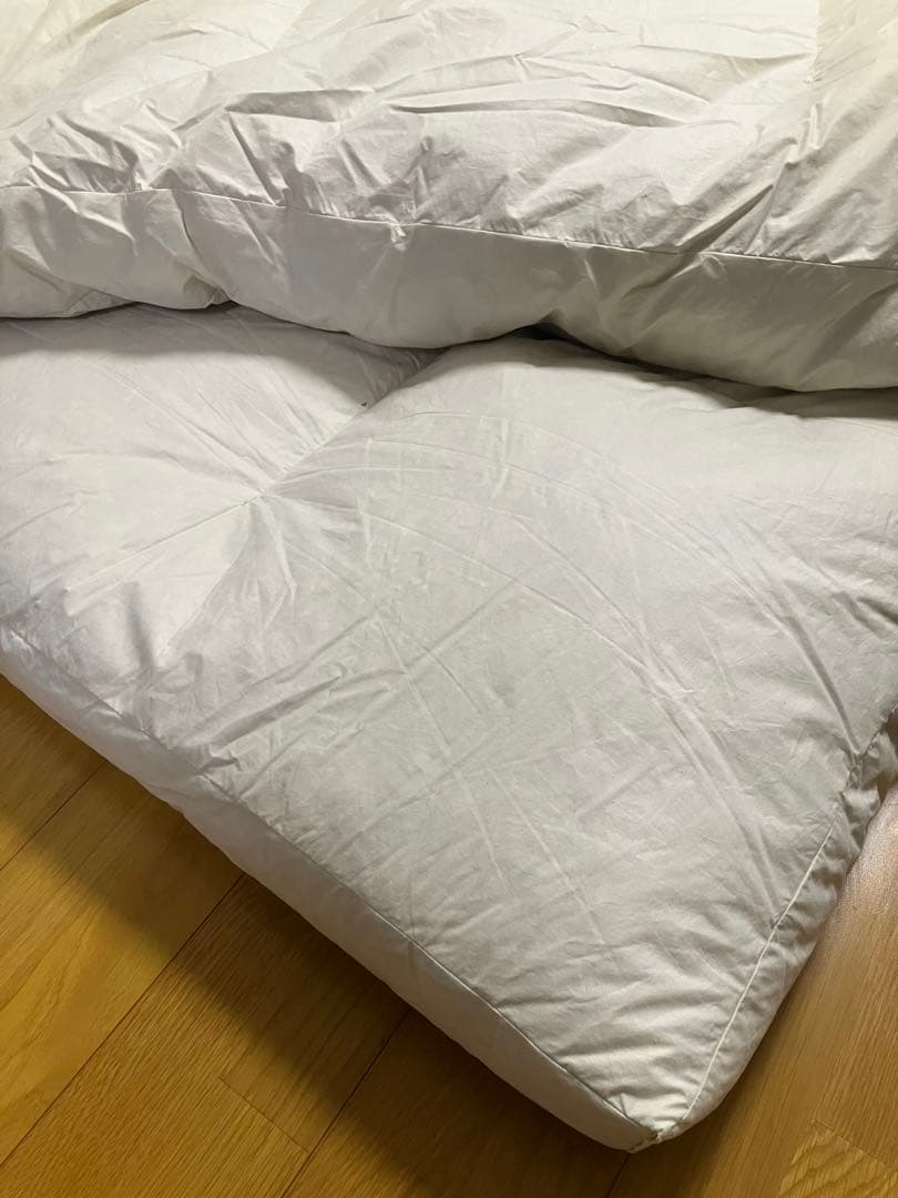 羽毛敷マットレスダブルサイズ