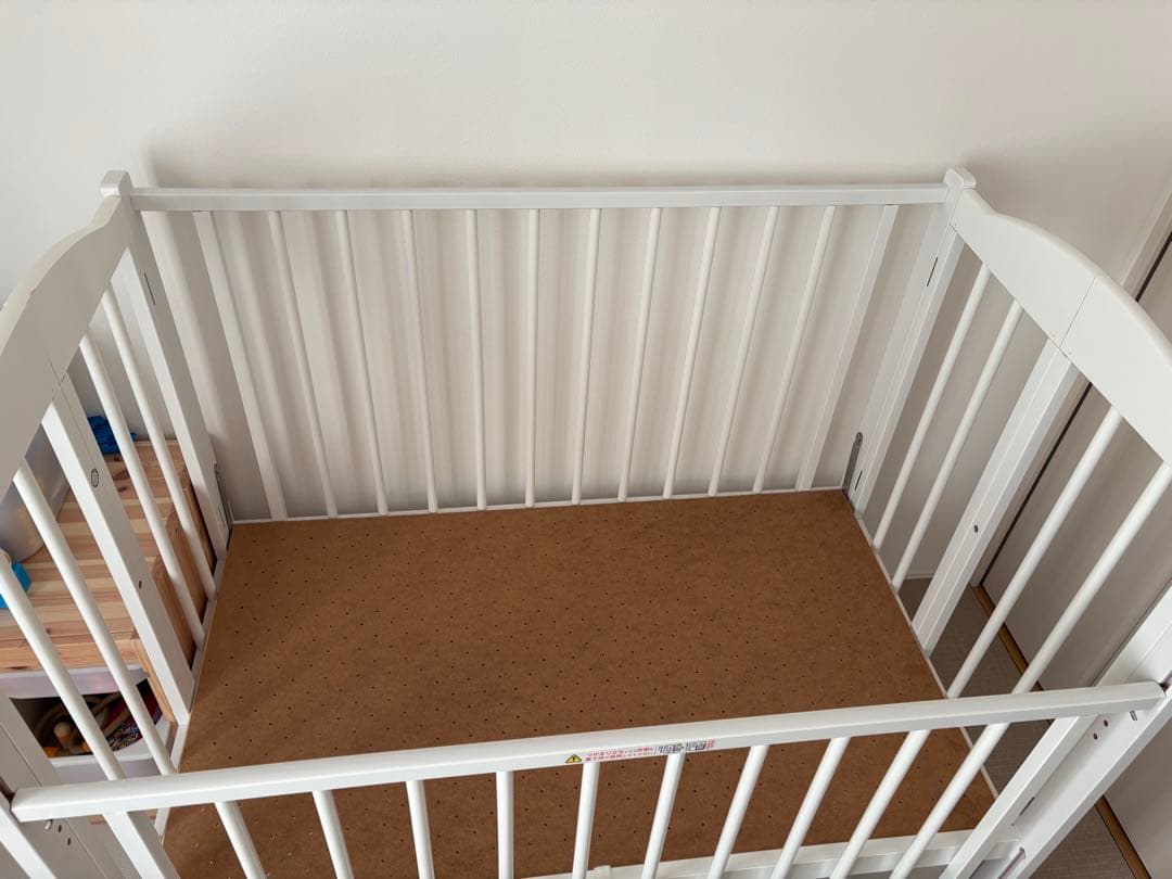 【日本製】スリーピー　ベビーベッド　ハイタイプ　折りたたみ　木製