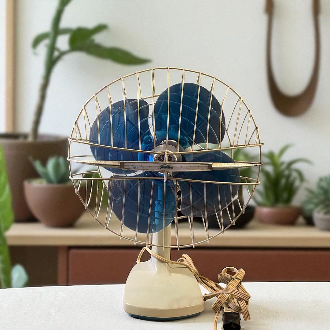 東芝 TOSHIBA 扇風機 9-1645 AC ELECTRICFAN レトロ