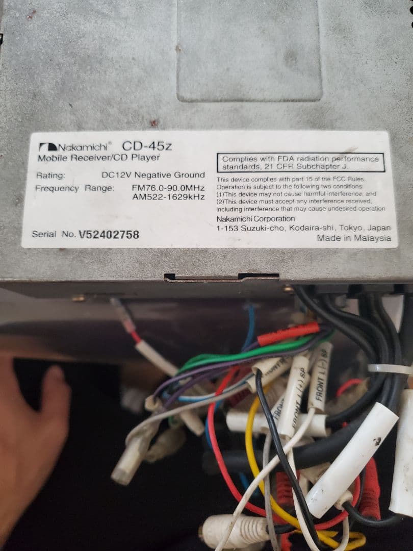 Nakamichi CD-45z モバイルCDプレーヤー