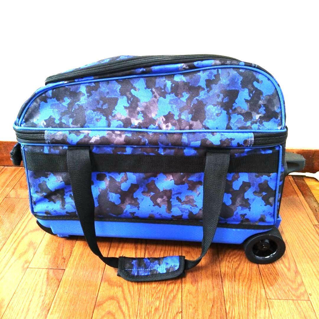 Brunswick ゾーンダブルローラーバッグ ブルーカオス 2個用