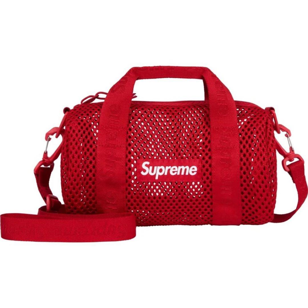 シュプリーム Supreme Mesh Mini Duffle Bag RED